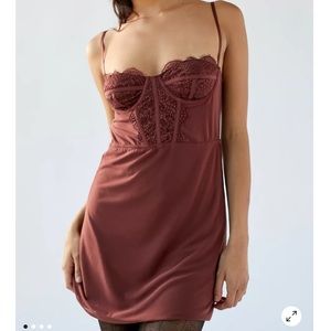 Urban Outfitters Modern Love Bustier Mini Dress